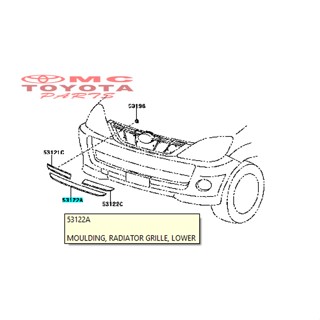 Lis กระจังหน้าหม้อน้ํา Avanza Type S 53122-BZ020