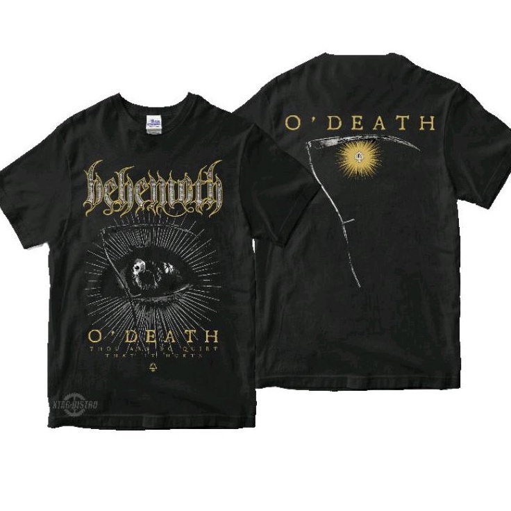 Behemoth ODEATH เสื้อยืดพรีเมี่ยม พิมพ์ลาย Behemoth โลหะ สีดํา สําหรับผู้ชาย