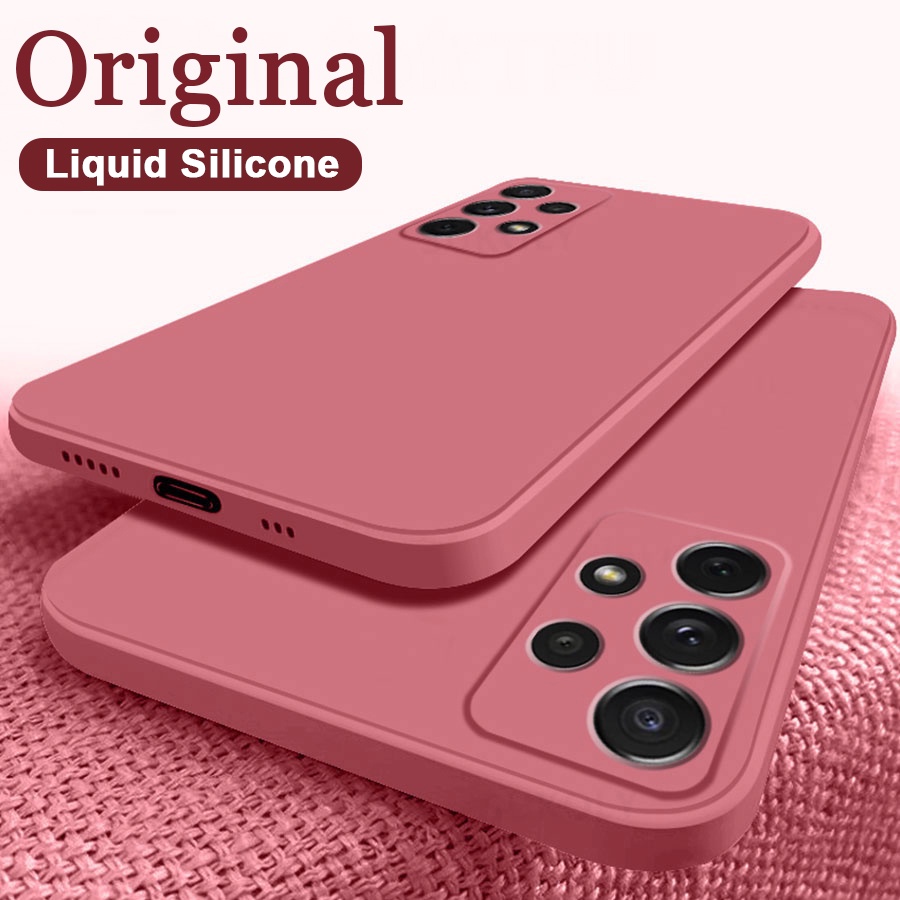 เคสมือถือ ซิลิโคน แบบนิ่ม ขอบเหลี่ยม สำหรับ Samsung Galaxy S10 S20 S21 S22 S23 S24 S25 Ultra