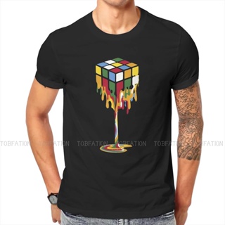 Magic Cube Intelligence Game Funny Melting Print T Shirt Vintage  Summer Large Cotton Mens Tops Har_02