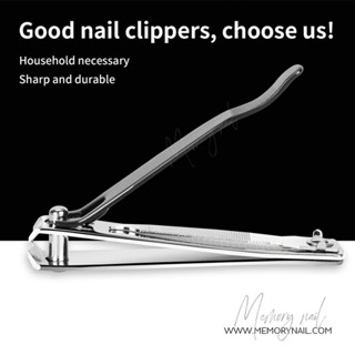 🔥 Nail Clipper Cutter ❥☆ กรรไกรตัดเล็บแบบหัวตัด (( สีเงินดำ TD 1ชิ้น ))