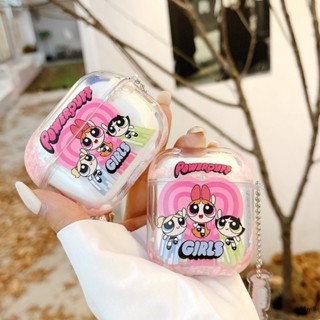 [ใหม่] เคสหูฟังบลูทูธไร้สาย ลายการ์ตูนอนิเมะ Powerpuff สําหรับ AirPods 2 3 Pro