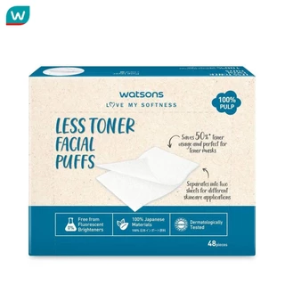 Watsons วัตสัน สำลีแผ่นประหยัดโทนเนอร์ 48 แผ่น.