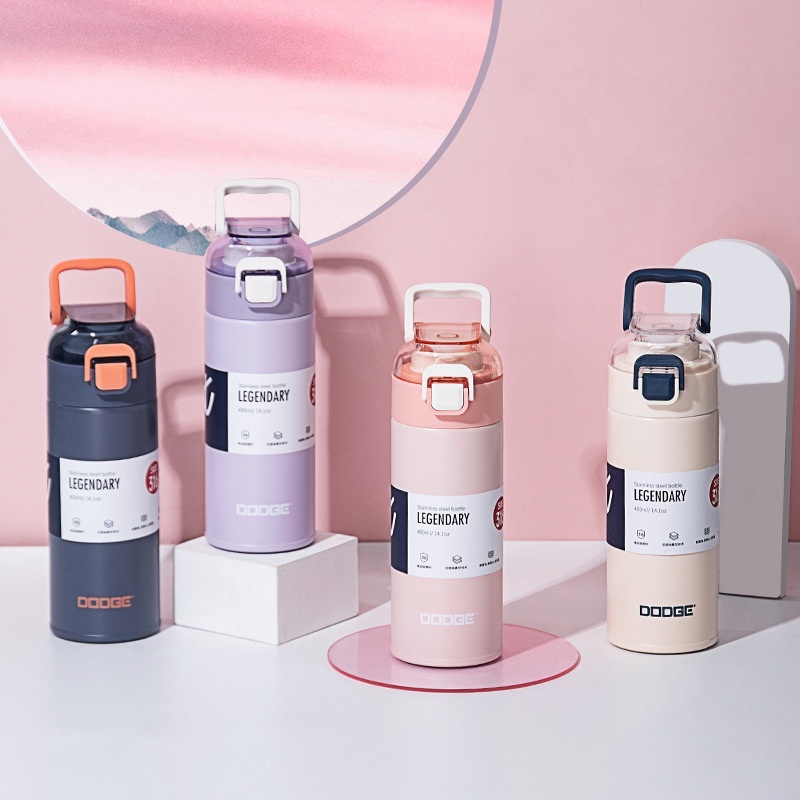 【DODGE แท้100%】กระบอกน้ำเก็บอุณหภูมิร้อน-เย็น กระติกน้ำ กระบอกน้ำ กระบอกน้ำสูญญากาศ ขวดน้ำ สแตนเลส-4