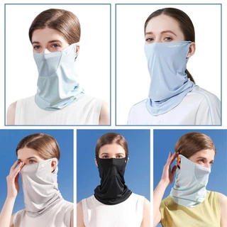 Trendyzone ผ้าพันคอ ผ้าเรยอน กันแดด ระบายอากาศ สําหรับขี่จักรยาน กลางแจ้ง 1 ชิ้น