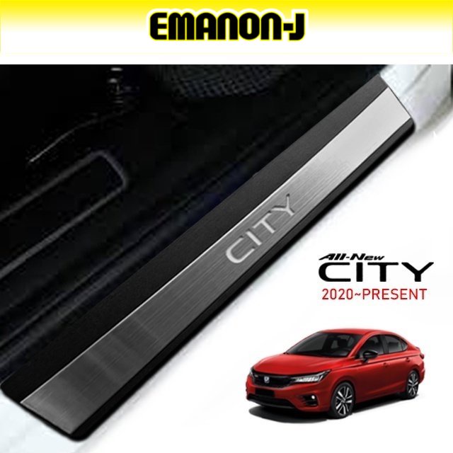 Honda City 2020 All New  GN2 Sedan  GN5 Hatchback OEM Door Sill Step Plate Stainless Steel WITH LED