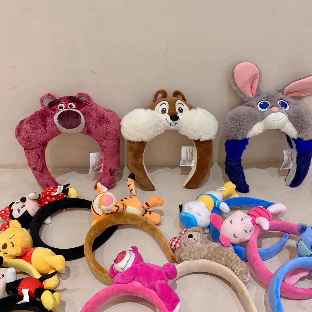 (พร้อมจัดส่ง) น่ารัก 3D เกาหลีตลกล้างทำความสะอาดการ์ตูนตุ๊กตาคาดผมสำหรับงานปาร์ตี้คาดผมสัตว์