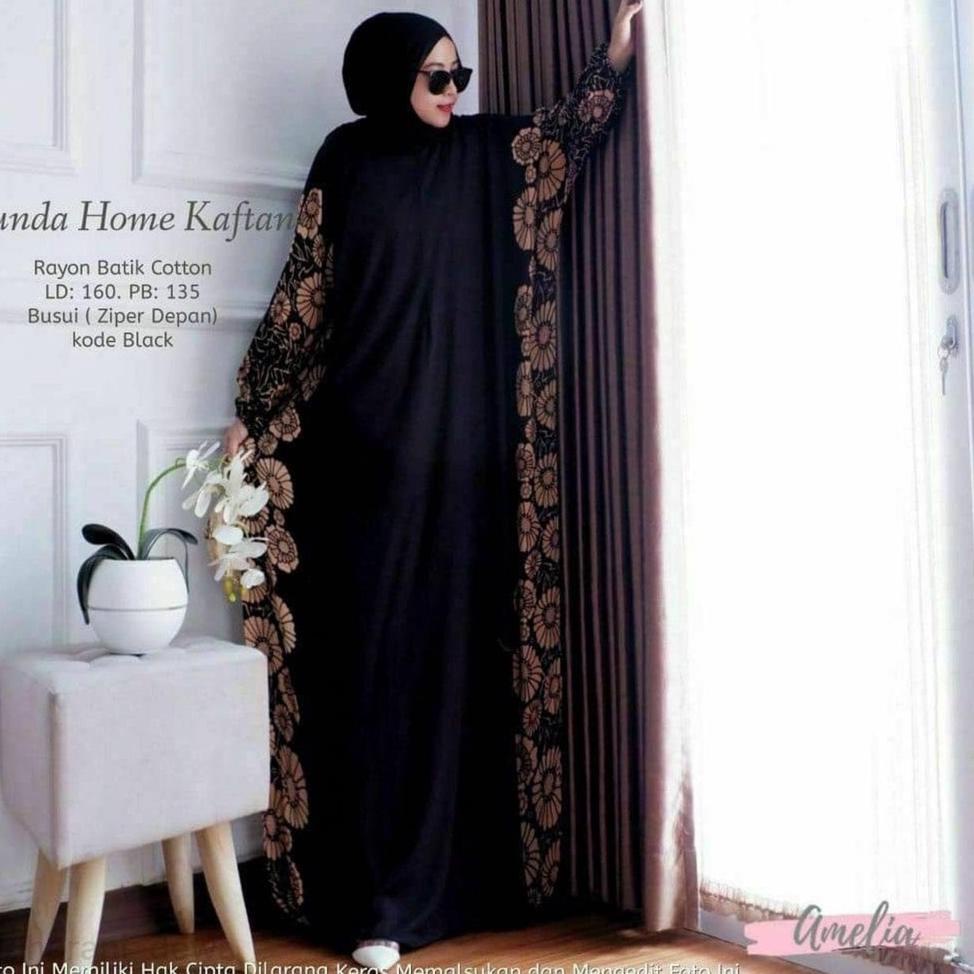 BILION KAFTAN MAXY DRESS SUPER JUMBO LD 150 เครื่องขยายเสียง BATIK BUSUI ด้านหน้า ZIPPER GAMIS RAYON