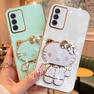 เคสโทรศัพท์มือถือ แบบนิ่ม ลาย KT น่ารัก พร้อมขาตั้งกระจก สําหรับ Infinix Zero 5G 2023 ZERO5G