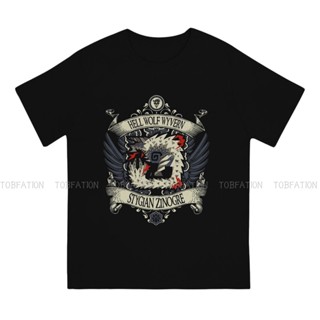 นักล่ามอนสเตอร์  Monster Hunter Fantasy-themed Action Role-playing Games Pure Cotton TShirt STYGIAN ZINOGRE  Basic _03