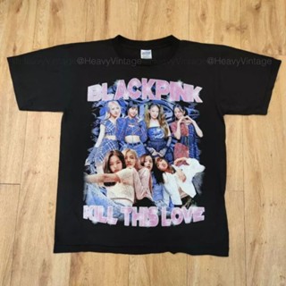 [KILL THIS LOVE] BLACK PINK BOOTLEG K-POP เสื้อวงเกาหลี เสื้อยืด แบล็คพิงค์