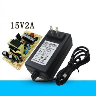 DC อะแดปเตอร์ Adapter 15V 2A 2000mA (DC 5.5 x 2.5MM)