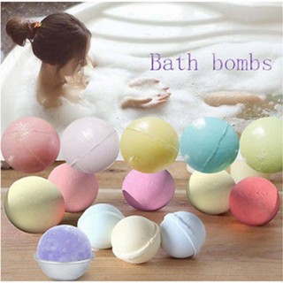 [คลังสินค้าใส]บาธบอมตีฟอง40g Handmade Bath Bo-mb Aromatherapy Relaxation Moisturizing Spa Bomb Bath Salt