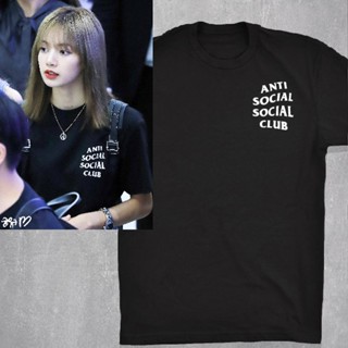 Tee เสื้อยืดผ้าฝ้ายพิมพ์ลายแฟชั่น Anti Social Social Club เสื้อยืดแฟชั่น   เสื้อยืดชายหญิง เสื้อยืดผ้า Cotton 100%