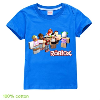 Fired 100% cotton 2020ฤดูร้อน roblox tshirt/mobile Game GAMING tee/gamer เสื้อยืดสาวเสื้อ DIY ชื่อเกมน่ารัก_04