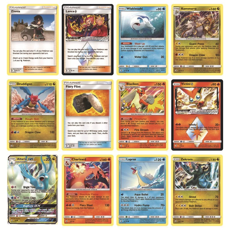 การ์ดโปเกมอน (8 1 ใบ) (เวอร์ชั่นภาษาอังกฤษ) Sun & Moon lost Thunder Dragon Majesty trading สําหรับเด็ก และผู้ใหญ่ เก็บสะสม 1 แพ็ค thumbnail 6