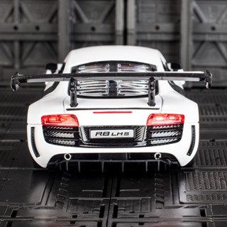 [Boxed] โมเดลรถยนต์จําลอง Audi R8 1: 24 อัลลอย ของขวัญ สําหรับเด็กผู้ชาย