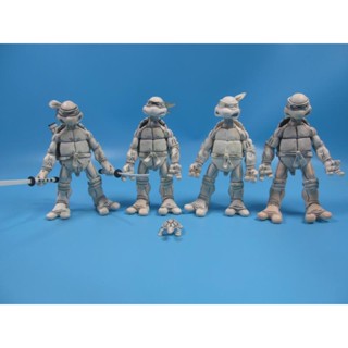 Ins Bulk NECA Set Edition Comic Edition Ninja Turtles โมเดลตุ๊กตาฟิกเกอร์ สีดํา สีขาว