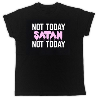 แขนสั้นcrew neckเสื้อยืด พิมพ์ลาย NOT TODAY SATAN GAY PRIDE IDEAL สีดํา สําหรับผู้ชาย 966404S-XXXXL_01