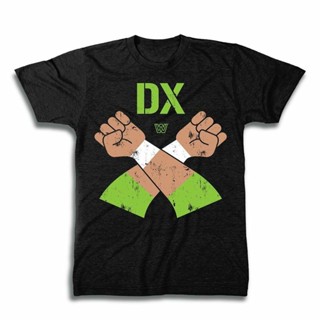 เสื้อยืด พิมพ์ลายมวยปล้ํา Wwe World Ent D Deneration X Dx Crossed Hands สีดํา สไตล์คลาสสิก สําหรับผู้ชาย CBlphh13NDkncp0