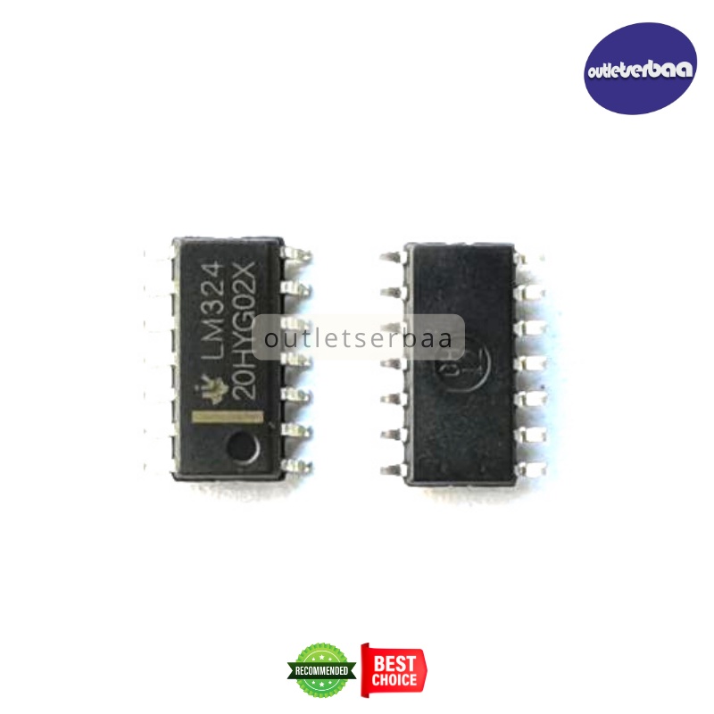 LM324 LM324DR LM324DT SOP-14 LM 324 SMD เครื่องขยายเสียงปฏิบัติการ IC