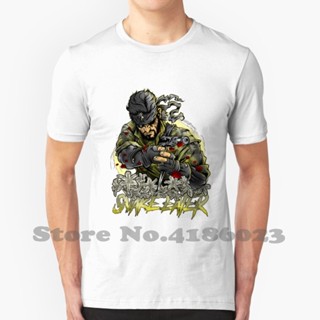 Cotton T-Shirt Snake Eater Cool Design Trendy Tee Metal Gear Solid Metal Gear Solid 3 Snake Eater Snake Eater Snake_02