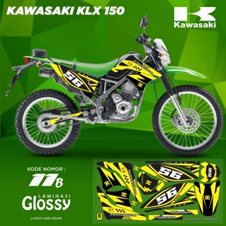 สติกเกอร์ สําหรับ kawasaki klx 150old decal kawasaki klx 150old variation kawasaki klx 150old