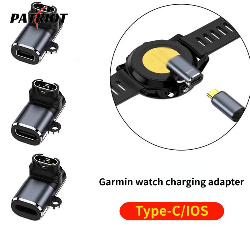 อะแดปเตอร์ชาร์จสมาร์ทวอทช์ ไมโคร USB Type-C IOS ตัวเมีย อุปกรณ์เสริม สําหรับ Garmin Fenix Venu Vivoactive Garmin Series