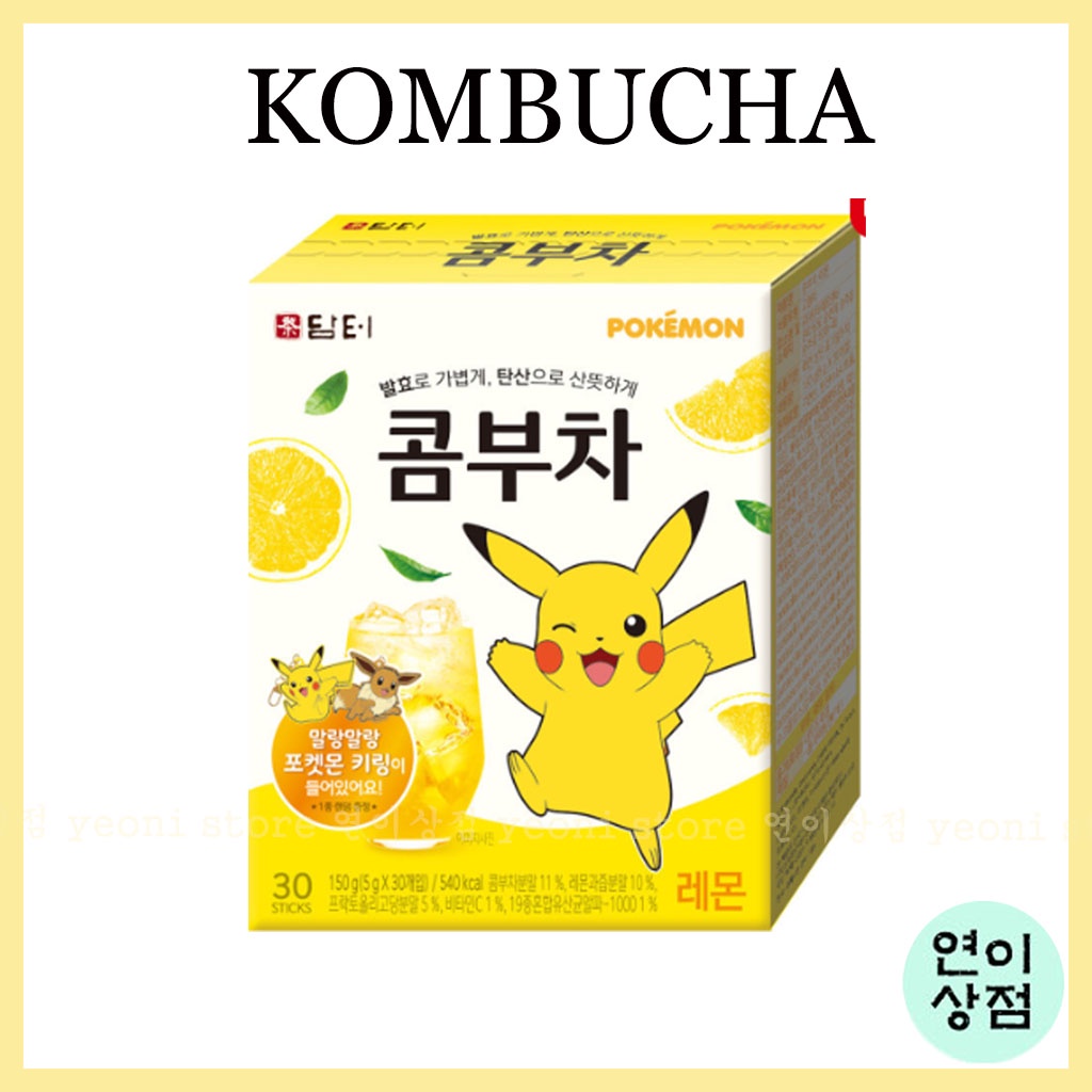 Damtuh pokemon kombucha tea 30ea shine muscat แบนพีชมะนาวเกรปฟรุต