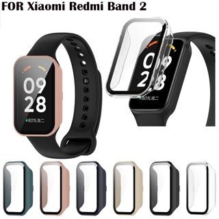 ใหม่ เคสโทรศัพท์มือถือ PC แบบแข็ง กระจกนิรภัยใส ป้องกันหน้าจอ สําหรับ Xiaomi Redmi Band 2 2