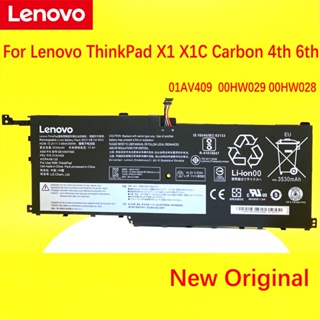 ใหม่ Original LENOVO X1C 01AV438 01AV439 01AV441 SB10K97567 SB10K97566 01AV409แบตเตอรี่แล็ปท็อป