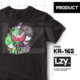 (พรีออเดอร์) เสื้อยืด Kamen RIDER W FUUTO PI (KR-162) ออกแบบโดย LZYSize S-5XL_02