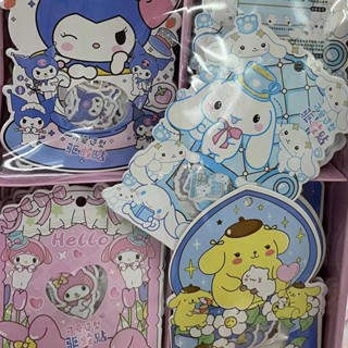 แผ่นสติกเกอร์ ลายการ์ตูน Sanrio Mymelody Kuromi Cinnamoroll Pom Pom Purin ป้องกันยุง 4 แบบ สําหรับเด็ก