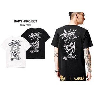 Just Say Bad ® เสื้อยืด รุ่น Fight สีดำ สีขาว ( ลิขสิทธิ์แท้ ) แขนสั้น เสื้อยืดชาย หญิง M L XL 2XL  TS