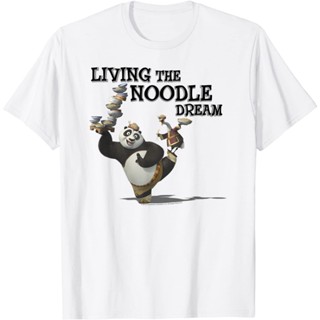 เสื้อยืด ลาย Kung Fu Panda Po And Mr. สําหรับผู้ใหญ่ เสื้อยืด ลาย Ping Living The Noodle Dream สําหรับผู้ชาย และผู้_01