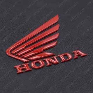 สติกเกอร์โลโก้พลาสติก 3D 3M สําหรับติดตกแต่งรถจักรยานยนต์ Honda Wings