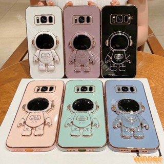 เคส Samsung S8 Plus Samsung S8 โทรศัพท์มือถือ ลายนักบินอวกาศ พร้อมขาตั้ง สําหรับ 1YHY