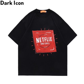 ☌✔✁Dark Icon Printing Mens T-shirt Short Sleeve Summer Round Neck Life Style Tshirts for Men Women_04