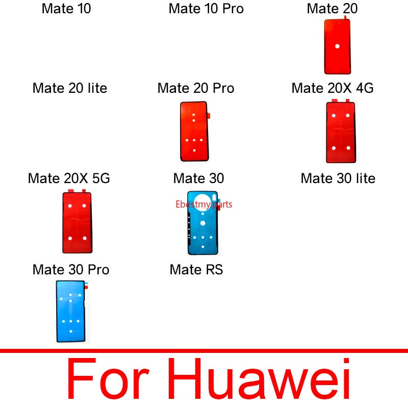 GY- ฝาหลังแบตเตอรี่สติกเกอร์กาวเทปกาวสําหรับ Huawei Mate 10 20 20X 30 RS Lite Pro 4G 5G อะไหล่