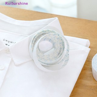 Ruisurshine ใหม่ แผ่นสติกเกอร์ดูดซับเหงื่อ มีกาวในตัว 8 เมตร สีขาว สําหรับติดปกเสื้อ และหมวก