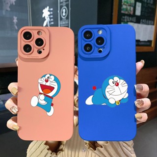 เคสโทรศัพท์มือถือ ขอบสี่เหลี่ยม แบบเต็ม ลายโดราเอมอน สําหรับ Realme C21 C30 C30S C33 C20 Narzo 50A Prime