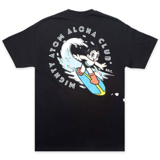 【Hot Sale】100% Cotton Roundneck  Men Short Shirt Bait X Astro Boy Men Aloha Surf Tee Black_02