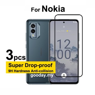 ฟิล์มกระจกนิรภัยกันรอยหน้าจอ แบบเต็มจอ X30 สําหรับ Nokia X30 C30 C12 C21 C20 C11 Plus C200 C100 Nokia G21 G20 G50 G300 G11 G60 Nokia 1.4 5.4 2.4 3.4 5.3 2.3 7.1 3.2 3 ชิ้น