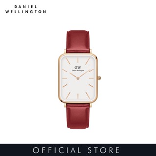 Daniel Wellington นาฬิกาข้อมือ QUADRO PRESSED SUFFOLK RG White สีแดง