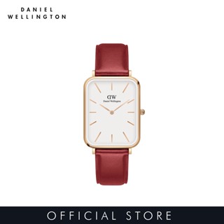 Daniel Wellington นาฬิกาข้อมือ QUADRO PRESSED SUFFOLK RG White สีแดง