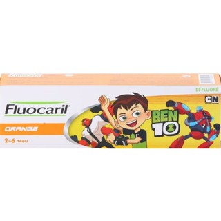 ฟลูโอคารีลยาสีฟันเด็ก2-6ปีเบนเทน65ก.สีส้มFLUOCARIL BEN10 KIDS TP 2-6 Y 65 ORANGE