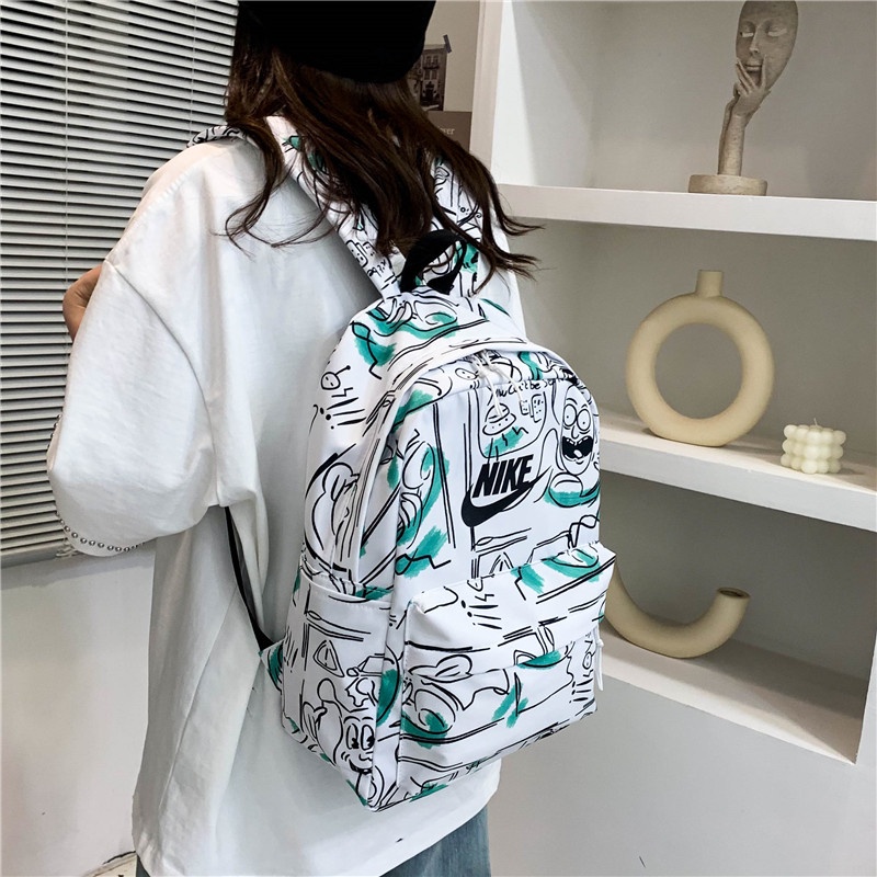 Nik กระเป๋าเป้สะพายหลัง กระเป๋านักเรียน สไตล์ญี่ปุ่น เรียบง่าย สําหรับผู้หญิง - รูปที่ 2