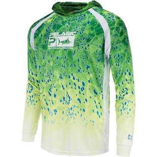 Pelagic Vaportek เสื้อแขนยาว มีฮู้ด ลายพราง ประสิทธิภาพสูง สําหรับตกปลา