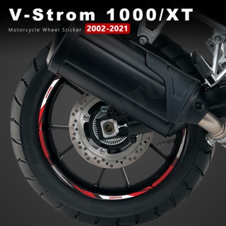 สติกเกอร์ติดขอบล้อรถจักรยานยนต์ กันน้ํา ลายทาง Vstrom 1000 อุปกรณ์เสริม สําหรับ Suzuki V-Strom 1000 XT DL1000 DL 1000 2002-2021 2020