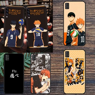 เคสโทรศัพท์มือถือแบบนิ่ม ลายอะนิเมะ Haikyuu AA สีดํา สําหรับ Samsung Galaxy A02 M02 A03S A10 A10S A20 A30 A20S A40S A70